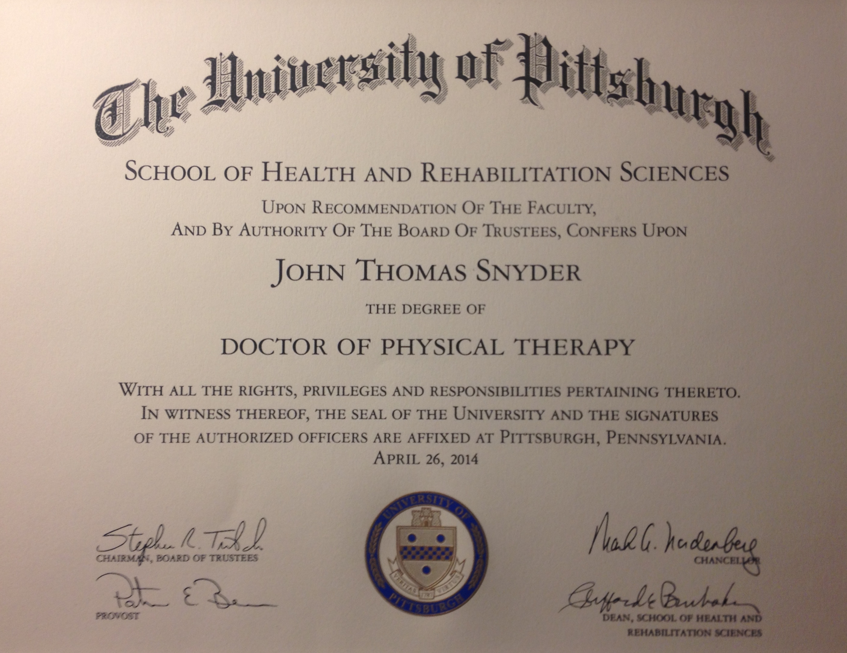 About the Therapist – John Snyder, DPT